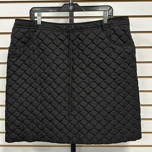 Lafayette 148 New York Black Puffer 🖤 Quilted Skirt with pockets!